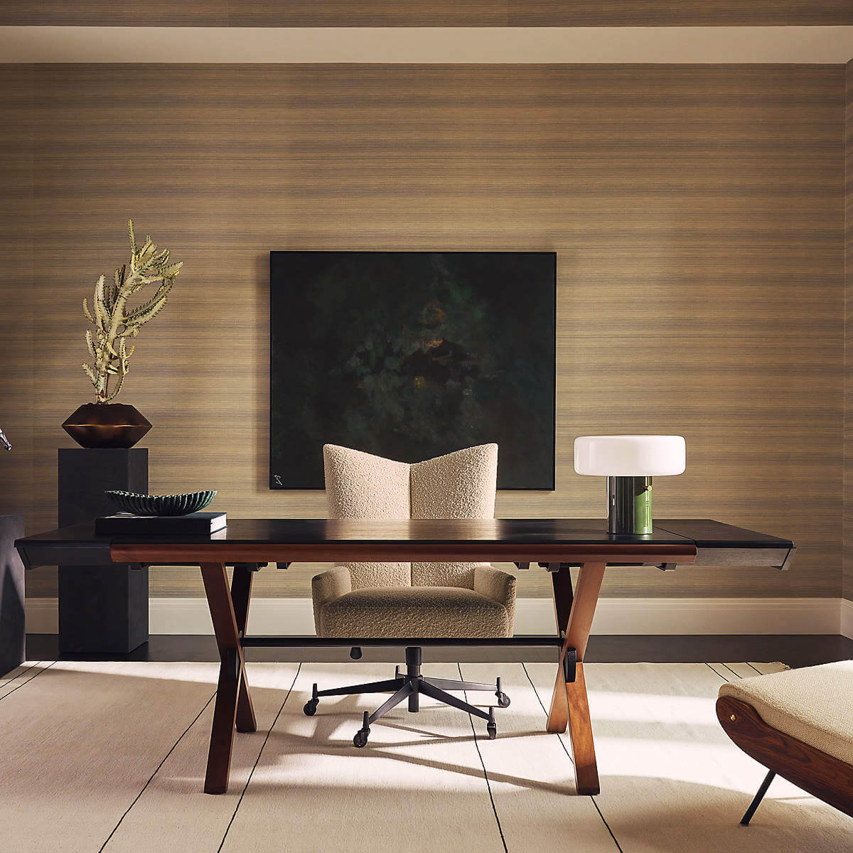 طاولة جانبية بسرير مع درج